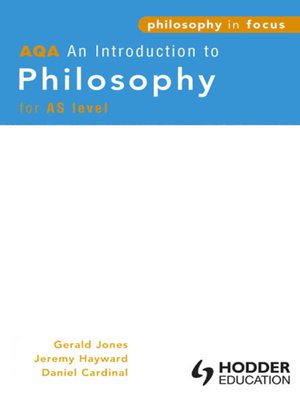 cover image of AQA An Introduction to Philosophy for AS level